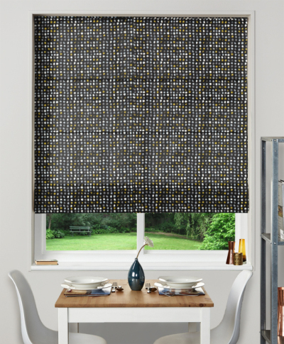 Made To Measure Roman Blind Dot Dot Noir