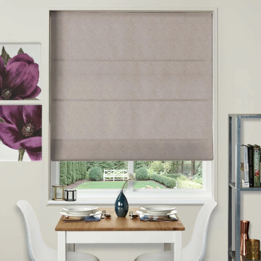 Made To Measure Roman Blind Eco Cocoa
