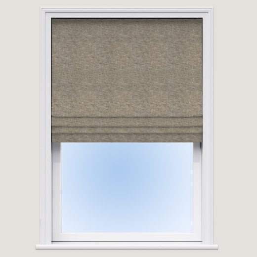 Made To Measure Roman Blind Eco Cocoa