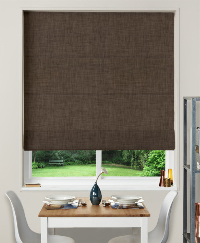 Made To Measure Roman Blind Essentials Hessian Nutmeg