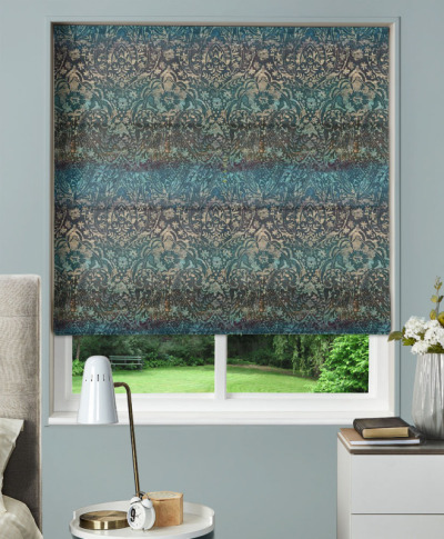 Made To Measure Roman Blind Fable Lagoon