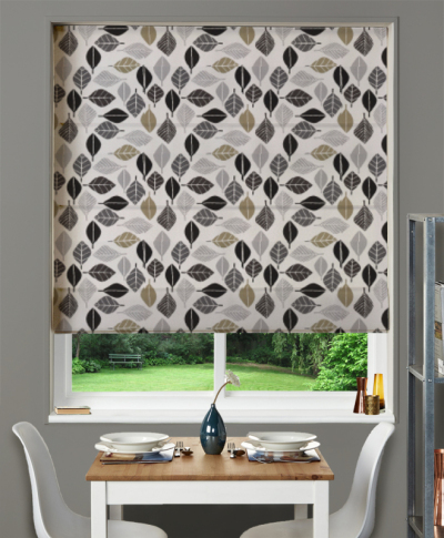 Made To Measure Roman Blind Fall Graphite
