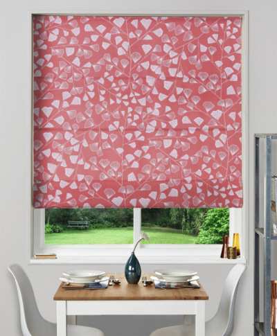 Made To Measure Roman Blind Fern Coral