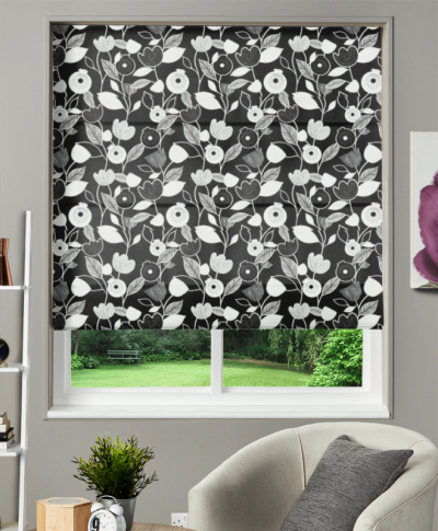 Made To Measure Roman Blind Nordic Noir