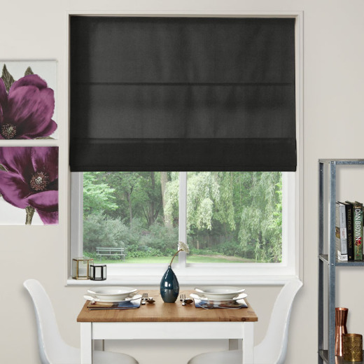 Made To Measure Roman Blind Renzo Ebony