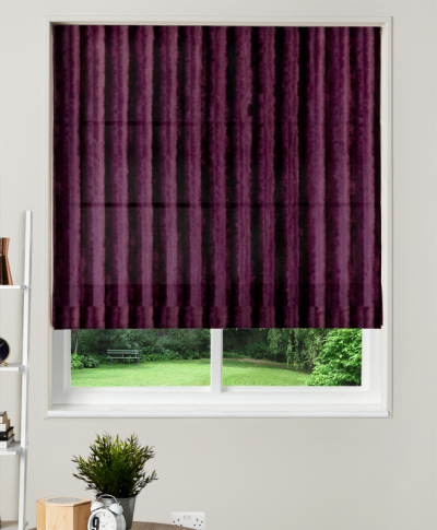 Made To Measure Roman Blind Rhythm Damson