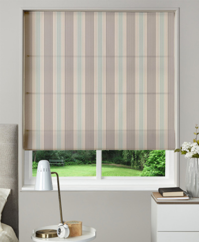 Made To Measure Roman Blind Sail Stripe Mineral