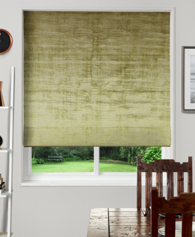 Made To Measure Roman Blinds Alessia Velvet Olive