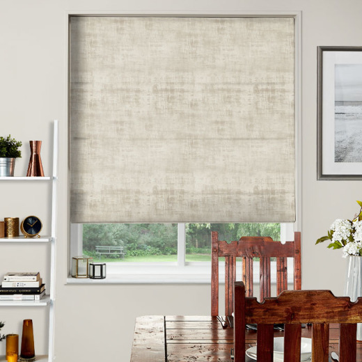 Made To Measure Roman Blinds Alessia Velvet Stone