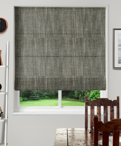 Made To Measure Roman Blinds Biarritz Charcoal