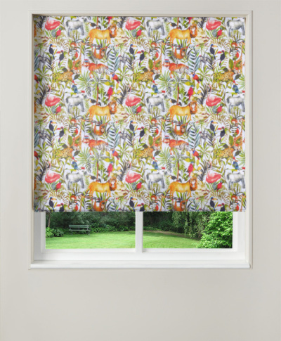 Made To Measure Roman Blinds King Of The Jungle Waterfall