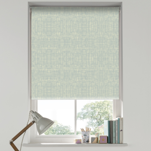 Scribble Duckegg Blackout Roller Blind