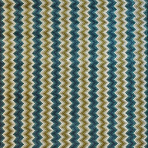 Made To Measure Curtains Maseki Velvet Emerald/Ochre