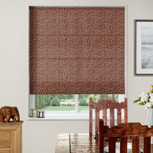 Miniature Garden Garnet Roman Blind