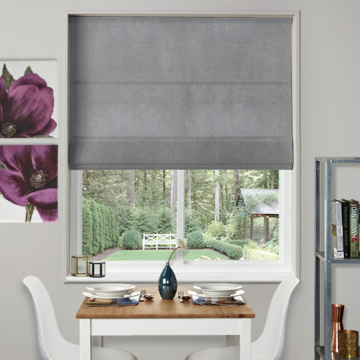 Muse Silver Roman Blind