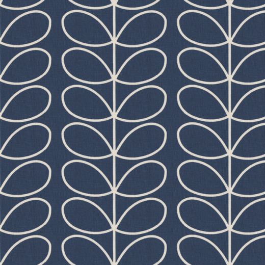 Orla Kiely Linear Stem Whale Fabric