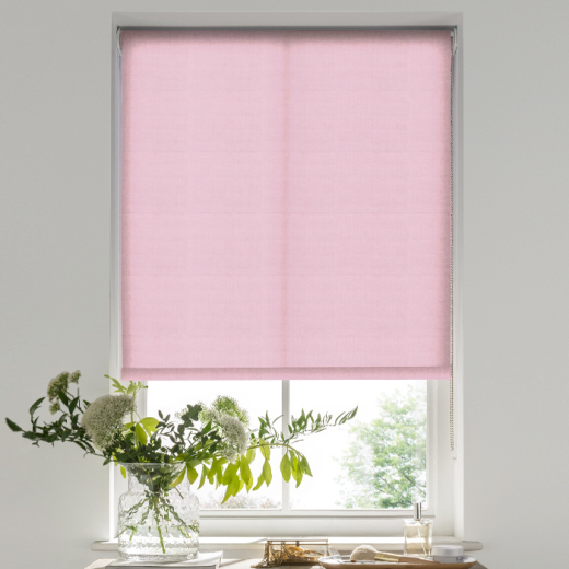 Palermo Baby Pink Electric Roller Blind