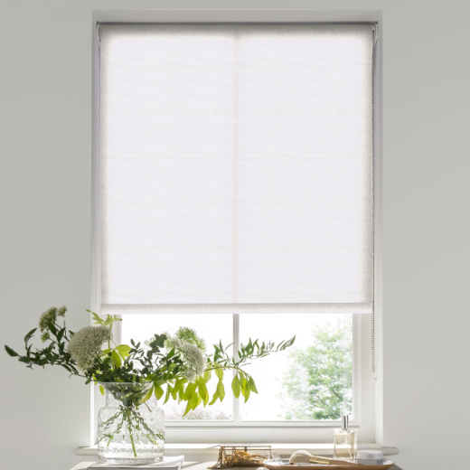 Palermo Cool White Eve Electric Roller Blind