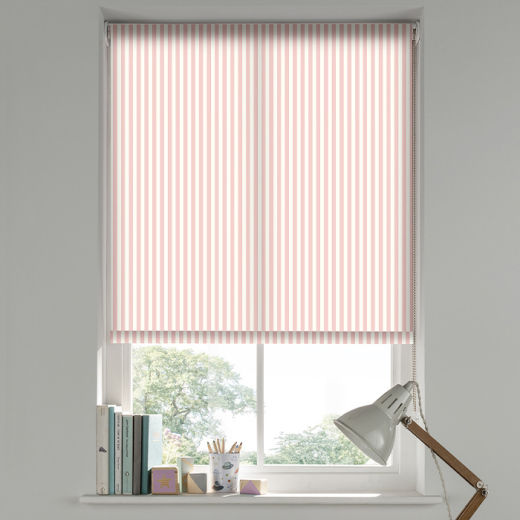 Party Stripe Pink Roller Blind