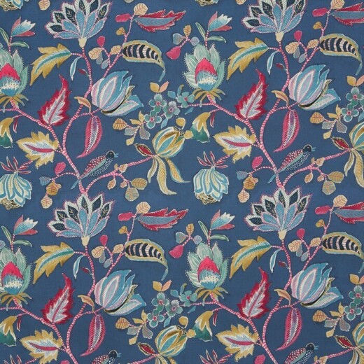 Azalea Navy Fabric