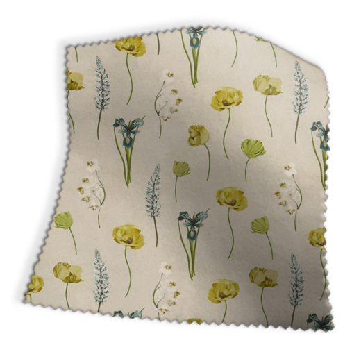 Flower Press Lemon Grass Fabric
