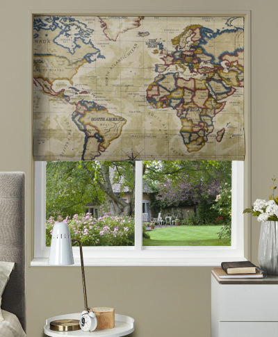 Made To Measure Roman Blind Atlas Antique