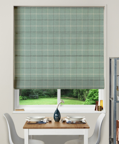 Made To Measure Roman Blind Bamburgh Duckegg