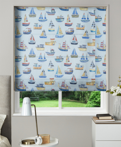 Made to Measure Roman Blind Boat Club Ocean