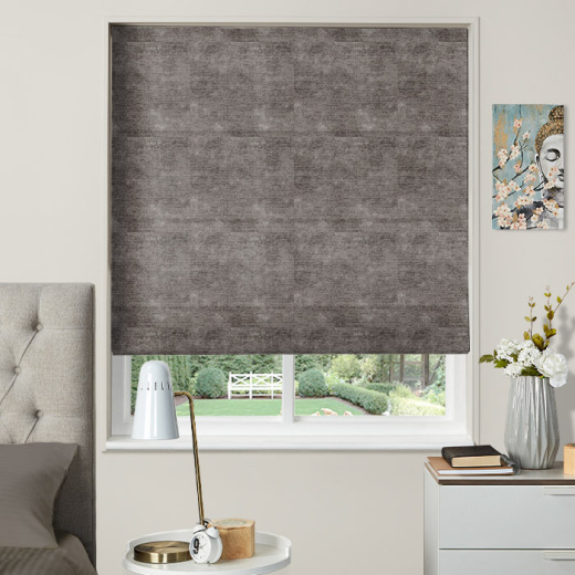 Made To Measure Roman Blind Chenille Ash