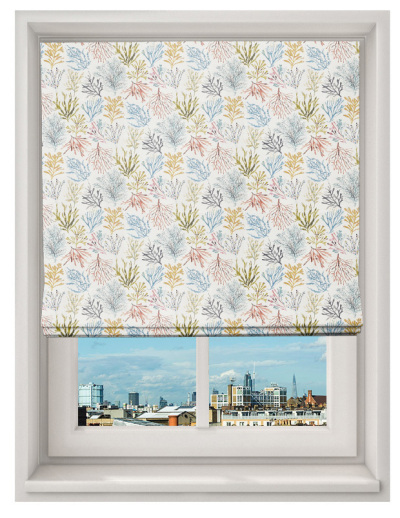 Made to Measure Roman Blind Coral Tropical