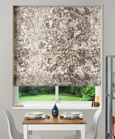 Made To Measure Roman Blind Crush Velvet Ash