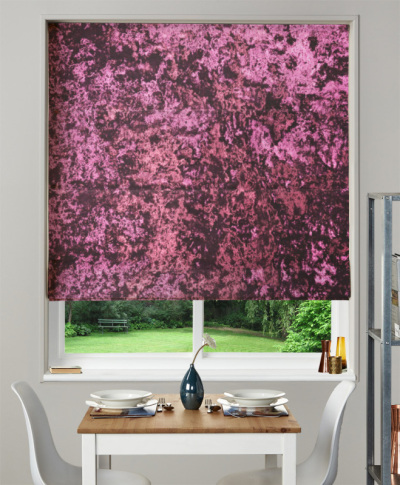 Made To Measure Roman Blind Crush Velvet Berry