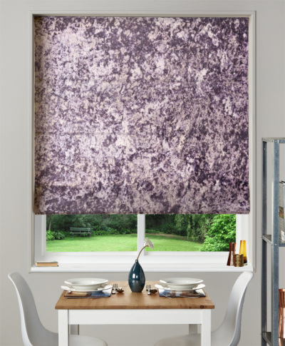 Made To Measure Roman Blind Crush Velvet Grape