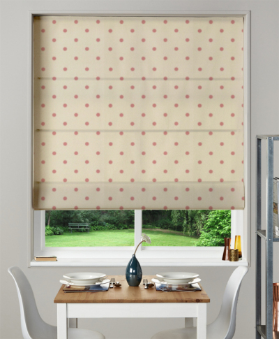 Made To Measure Roman Blind Dotty Chintz