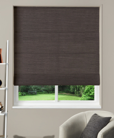 Made To Measure Roman Blind Dupion Faux Silk Cocoa