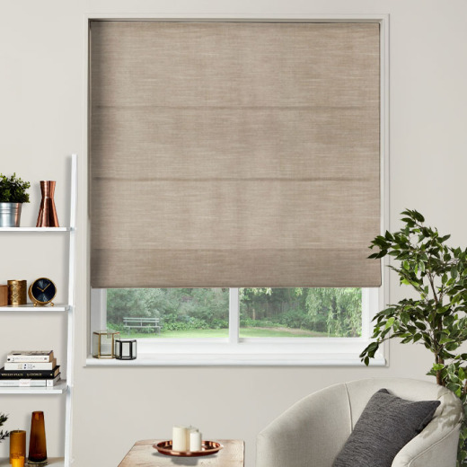 Made To Measure Roman Blind Dupion Faux Silk Mole