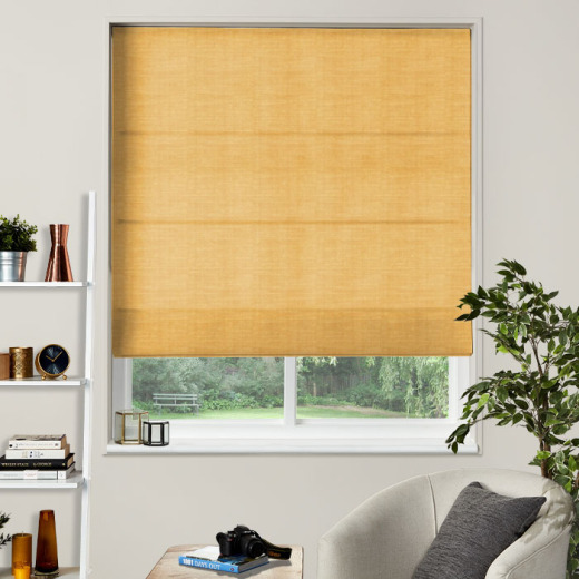 Made To Measure Roman Blind Dupion Faux Silk Sienna