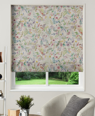 Made To Measure Roman Blind Forget Me Not Linen