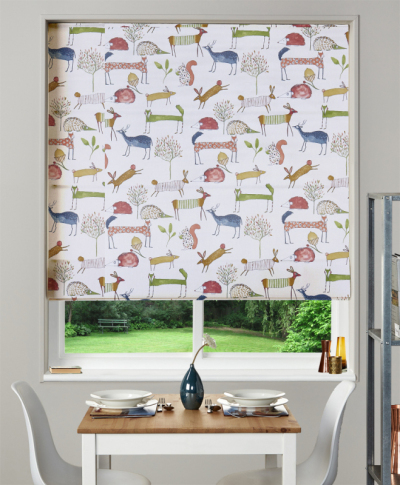 Made To Measure Roman Blind In Oh My Deer Berry 