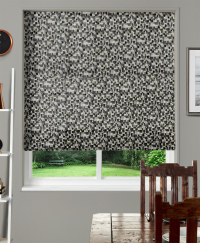 Made To Measure Roman Blind Larissa Velvet Carbon