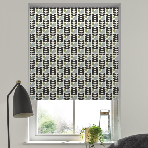 Roman Blind Orla Kiely Early Bird Granite