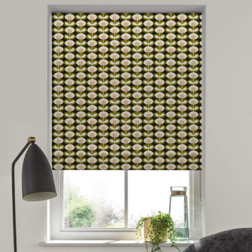 Roman Blind Orla Kiely Oval Flower Seagrass