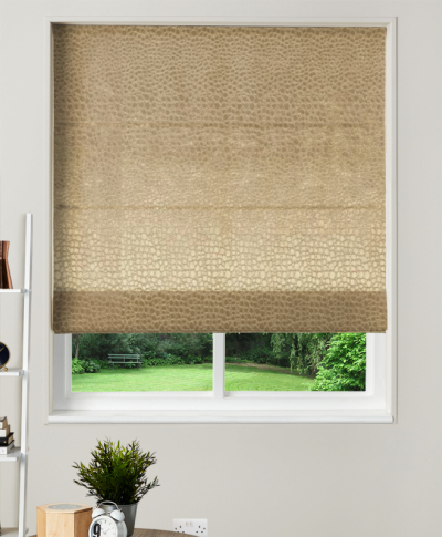 Made To Measure Velvet Roman Blind Pulse Antique