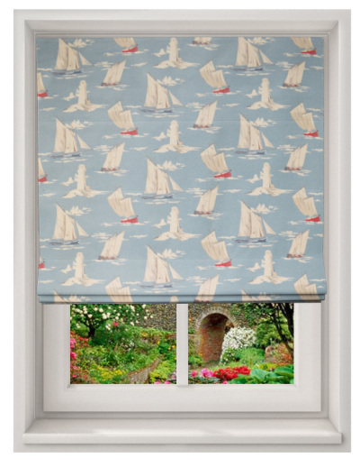 Made To Measure Roman Blind Skipper Marine