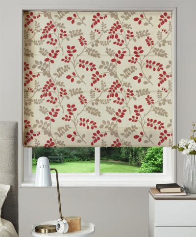 Made to Measure Roman Blind Tyrol Berry