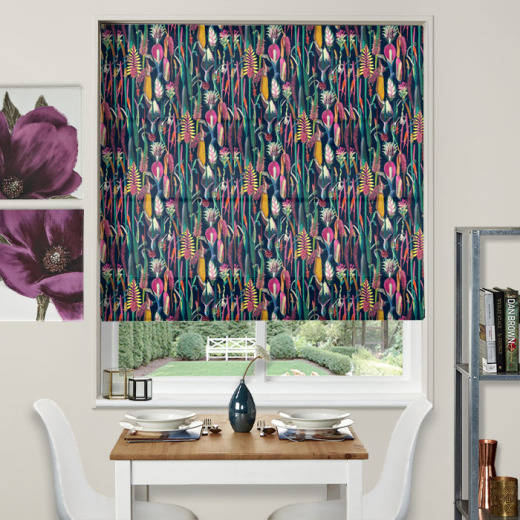 Made To Measure Roman Blinds Borneo Midnight