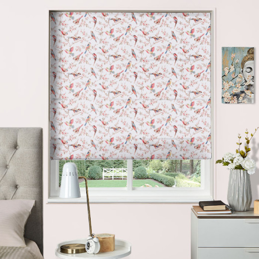 Made To Measure Roman Blind British Birds Pastel