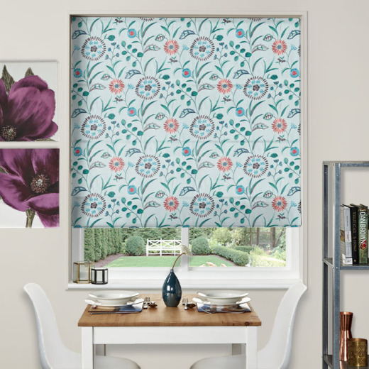 Made To Measure Roman Blinds Cayman Watermelon
