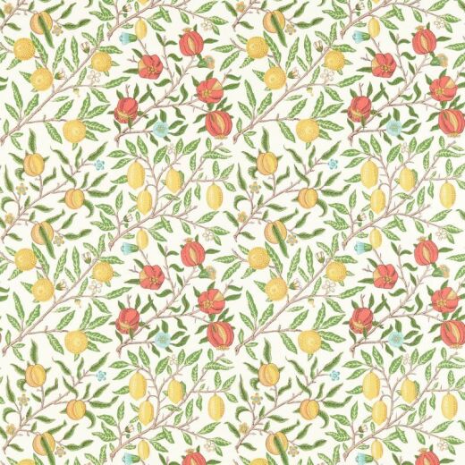 Made To Measure Roman Blinds Fruit Leaf Green/Madder