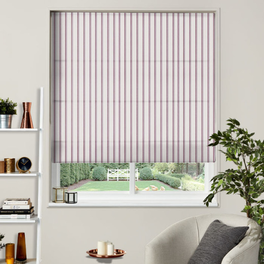 Keene Grape Roman Blinds